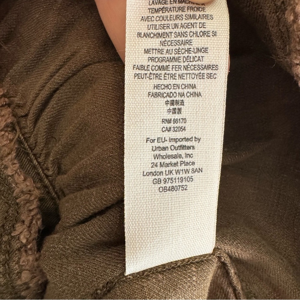 Free People Utility Jacket with Peplum Detail in Army Green XS - Picture 7 of 10